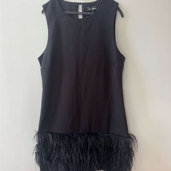Sam Edelman Black Feathered Mini Dress - Picture 6 of 7